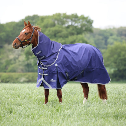 Shires Highlander Original Lite Rug & Neck Set - Navy Turnout Rug