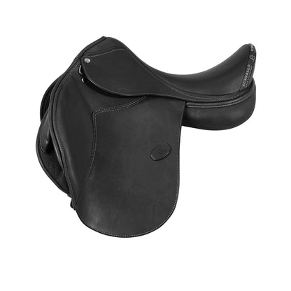 Bernini All Purpose Saddle with Wool Panels - Leather GP Saddle