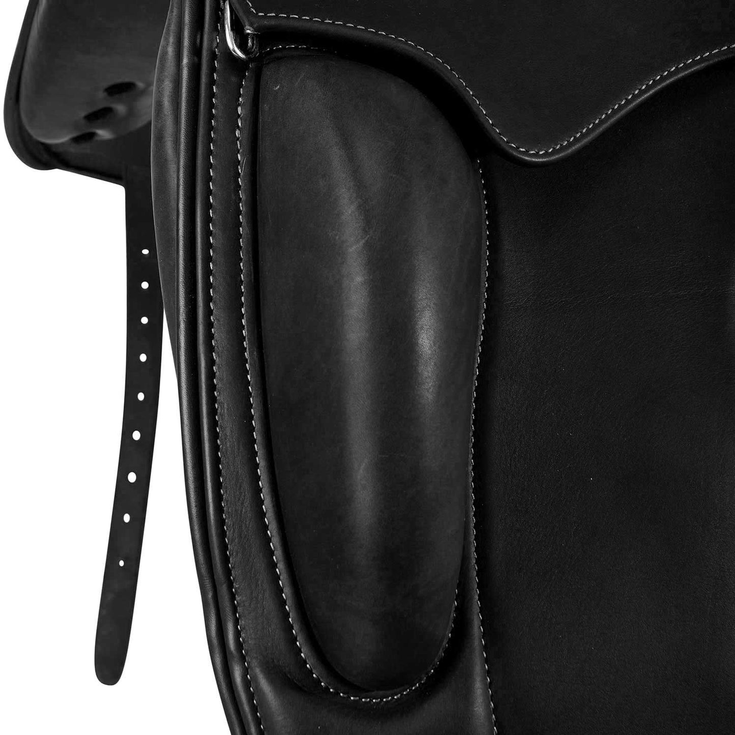 Perugino Dressage Saddle with Short Knee Blocks - Leather Dressage Saddle