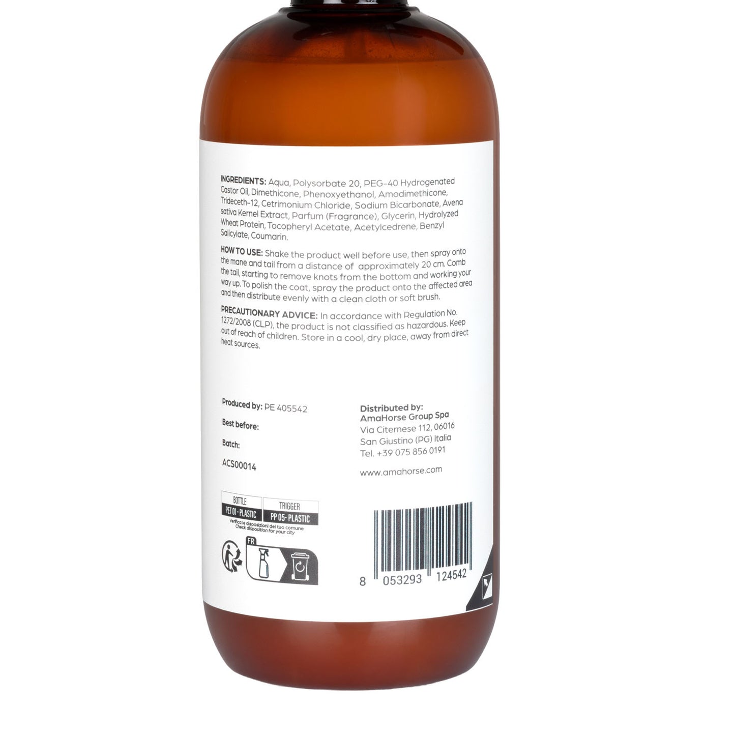 Coconut, Oat & Biotin Detangler - Horse Mane & Tail Spray 500ml