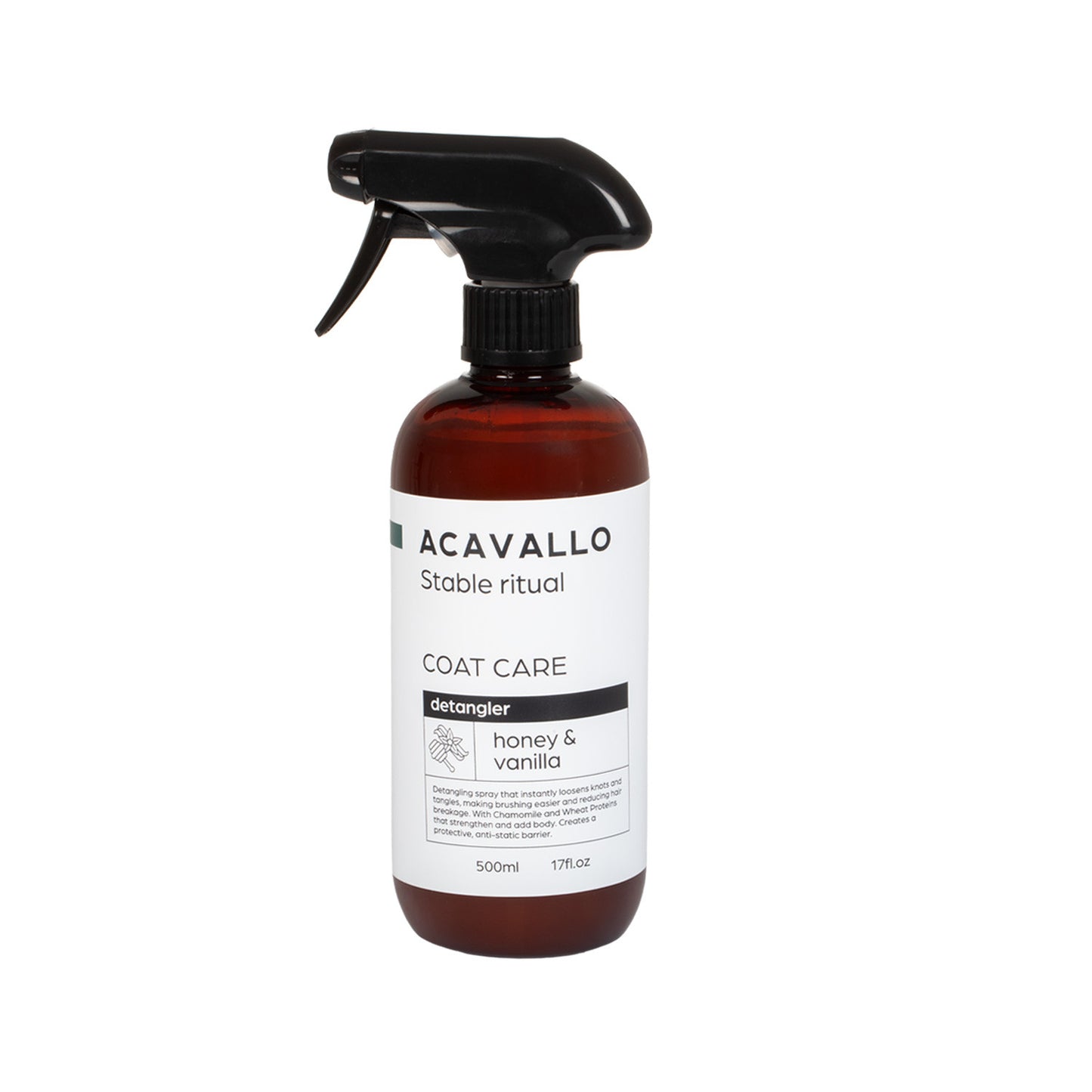 Honey & Vanilla Coat Polish & Detangler - Horse Coat Shine Spray 500ml