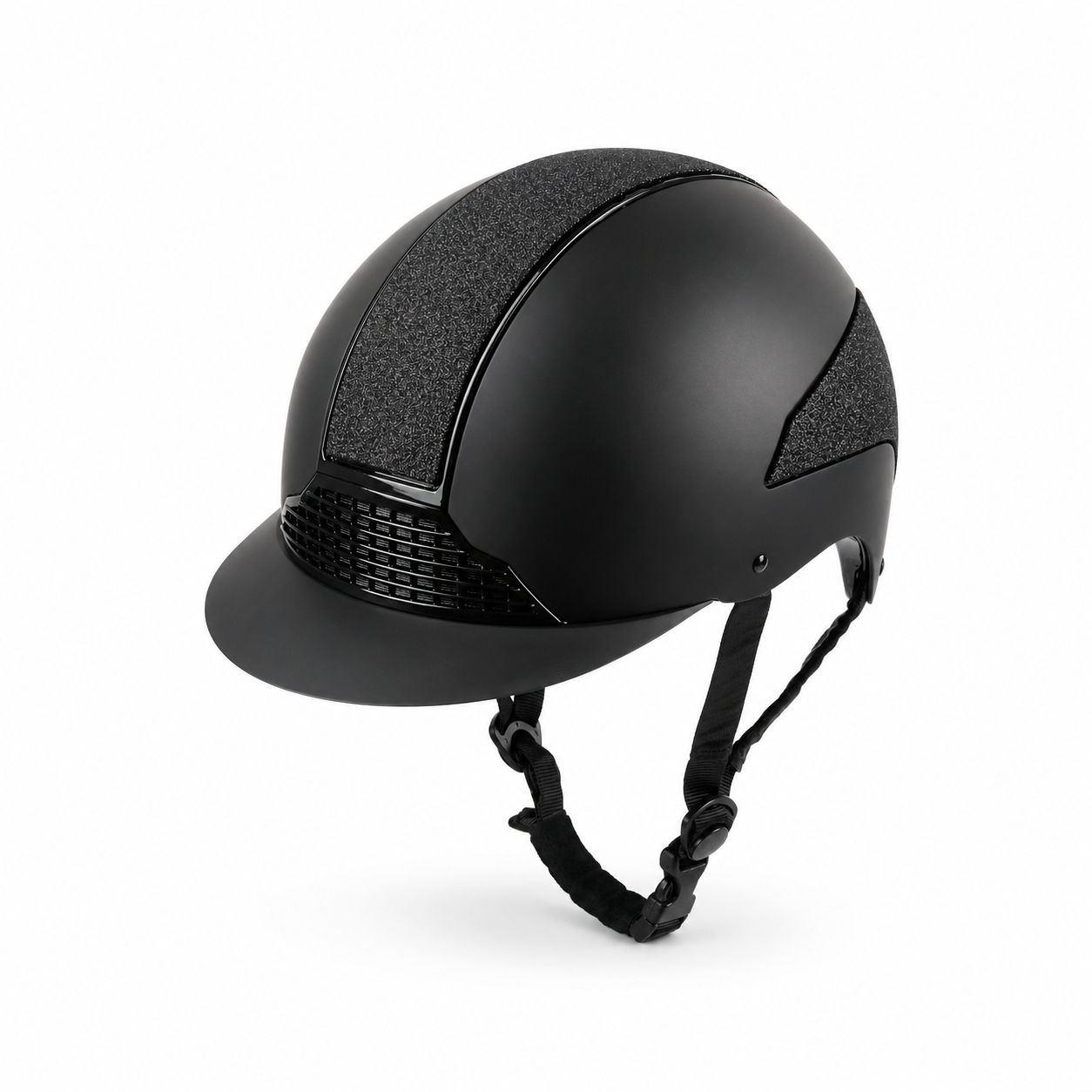 Swing H24 Shine Riding Helmet - Black Matt Equestrian Helmet