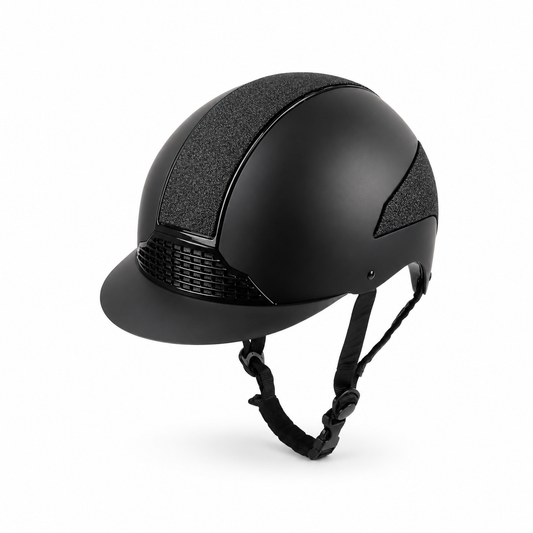 Swing H24 Shine Riding Helmet - Black Matt Equestrian Helmet