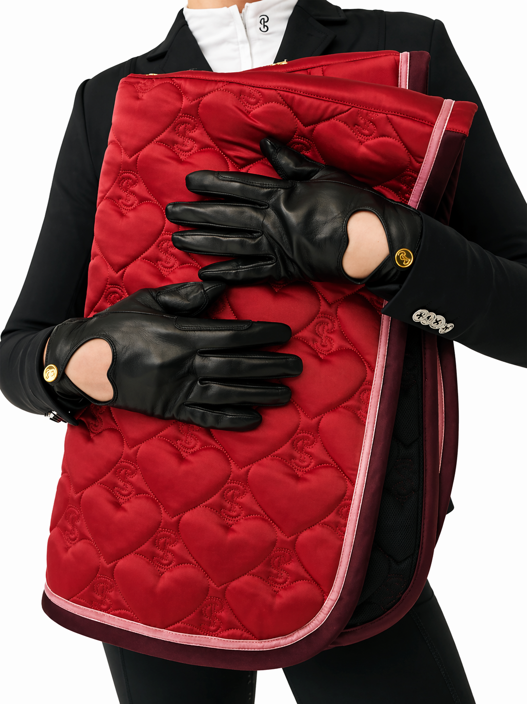 Heart Pattern Riding Gloves