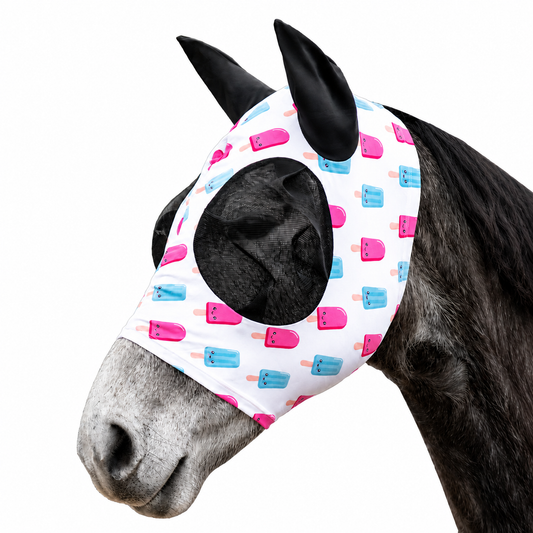 Ice Cream Anti-Fly Mask - Horse Fly Mask