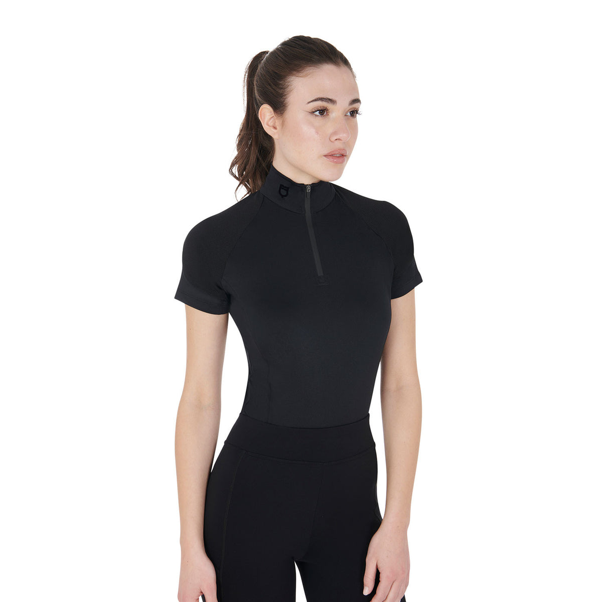 Women’s Slim Fit Short Sleeve Base Layer - Equestrian Riding Top