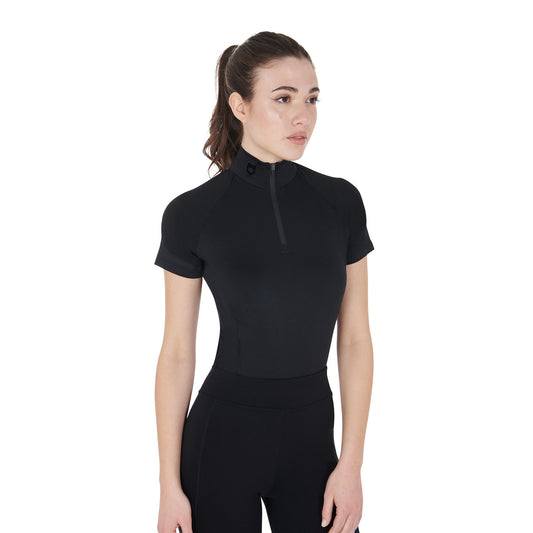 Women’s Slim Fit Short Sleeve Base Layer - Equestrian Riding Top