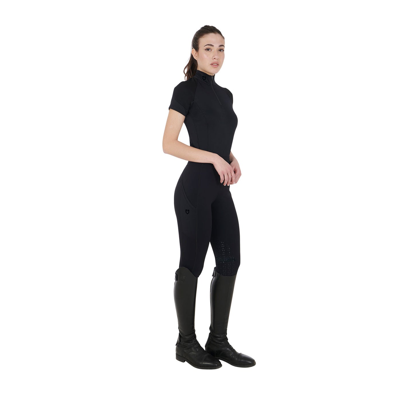 Women’s Slim Fit Short Sleeve Base Layer - Equestrian Riding Top