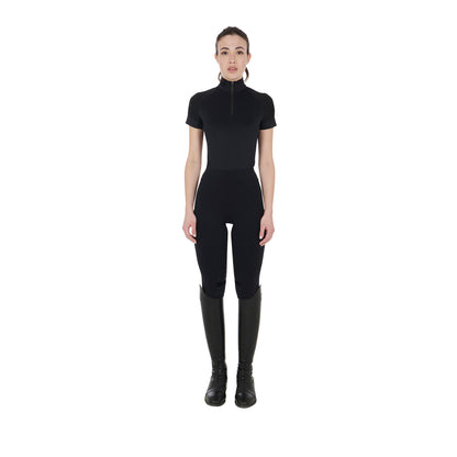 Women’s Slim Fit Short Sleeve Base Layer - Equestrian Riding Top