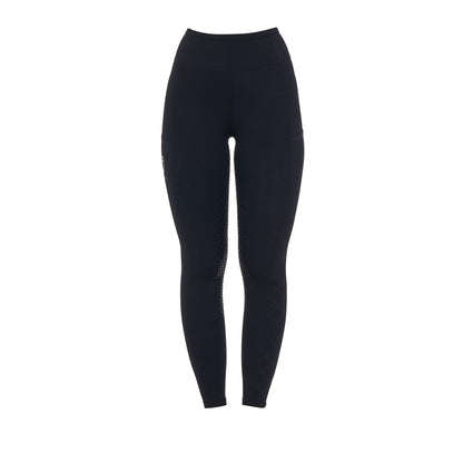 Women’s Leggings with Perforated Decorations - Equestrian Riding Tights