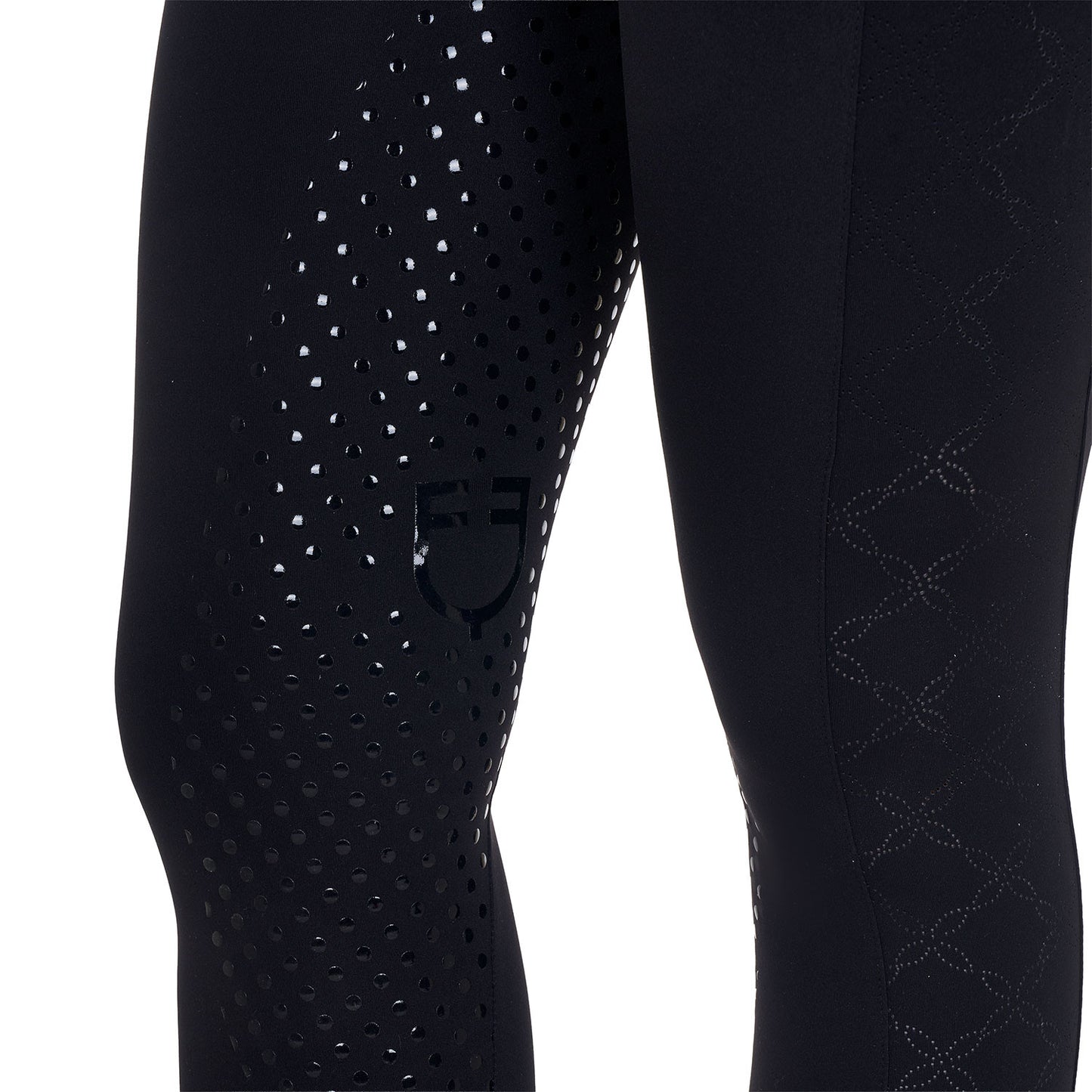 Women’s Leggings with Perforated Decorations - Equestrian Riding Tights