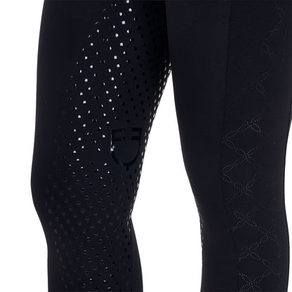 Women’s Leggings with Perforated Decorations - Equestrian Riding Tights