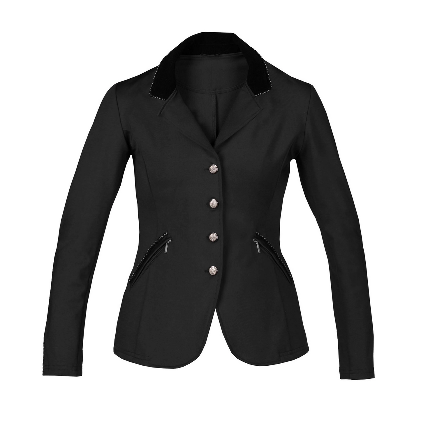 Victory Softshell Riding Jacket Black - Ladies Competition Jacket