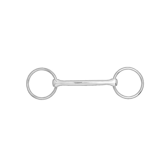 Horze Mullen Mouth Loose Ring Snaffle Bit - Stainless Steel - 12.5cm