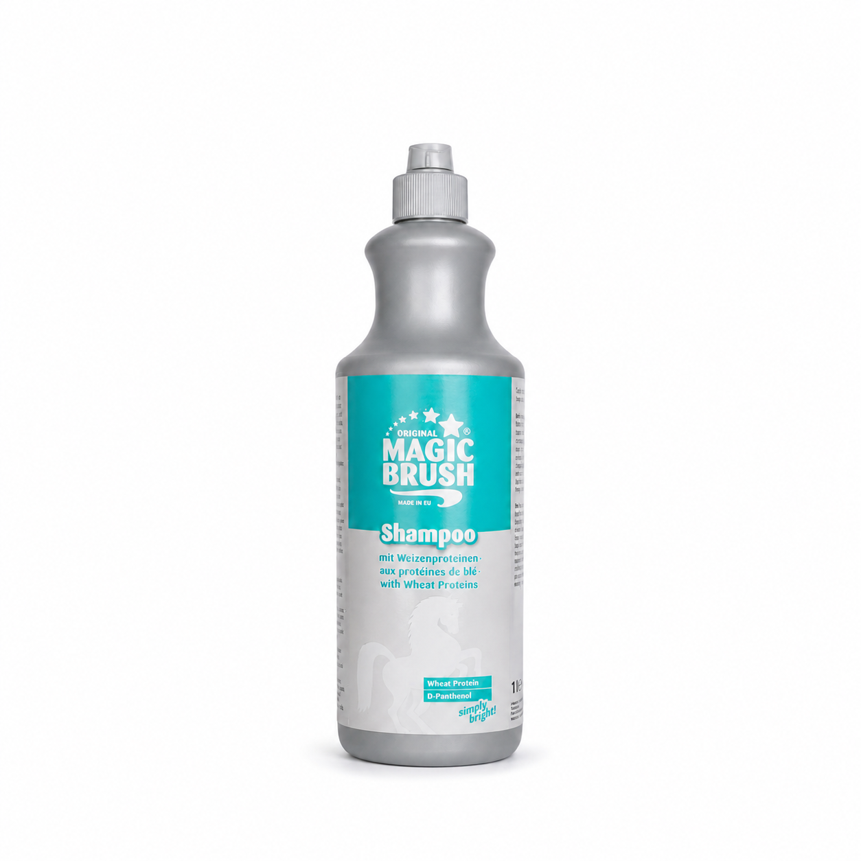 MagicBrush Wheat Protein Horse Shampoo - Gentle Coat & Skin Care 1000ml