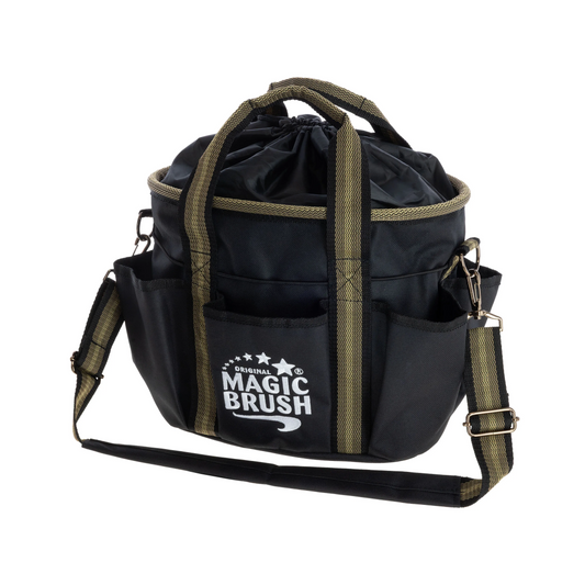 MagicBrush Grooming Bag - Horse Grooming Storage Bag (Black)