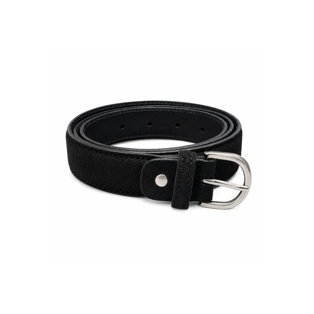 Covalliero Belt S/S 2024 - Black Suede Equestrian Riding Belt
