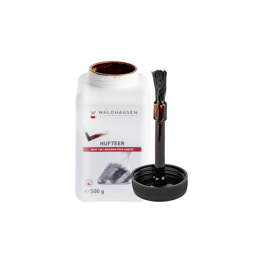 Hoof Tar with Brush - Horse Hoof Care - 500g