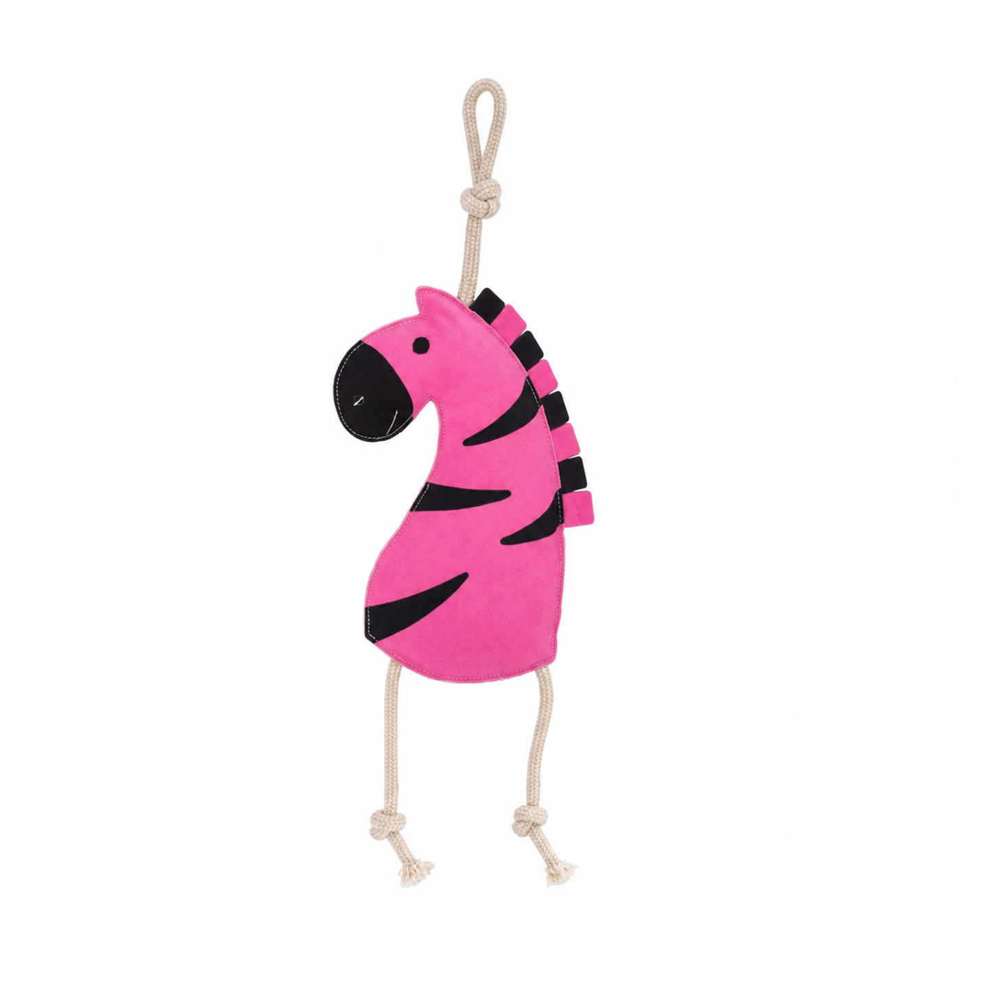 Plush Horse Stable Toy - Pink Zebra