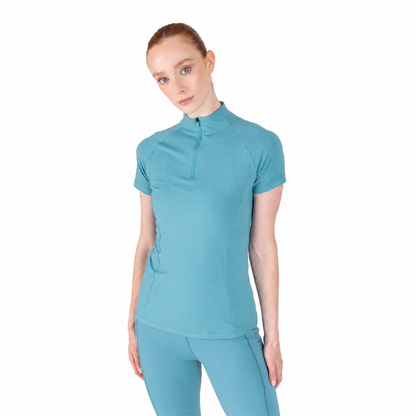 Aubrion React Short Sleeve Base Layer UPF 50+ - Women’s Equestrian Riding Top
