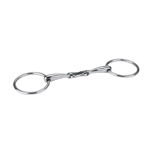 Loose Ring French Link Snaffle Bit - Double Jointed