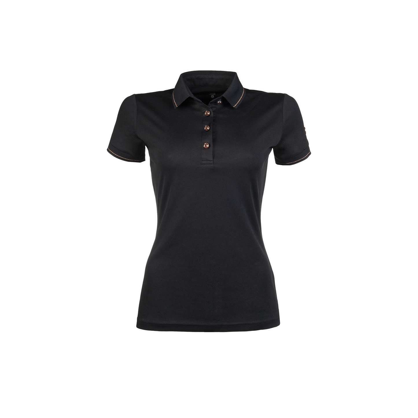 Rosegold Glamour Polo Shirt - Elegant Riding Top