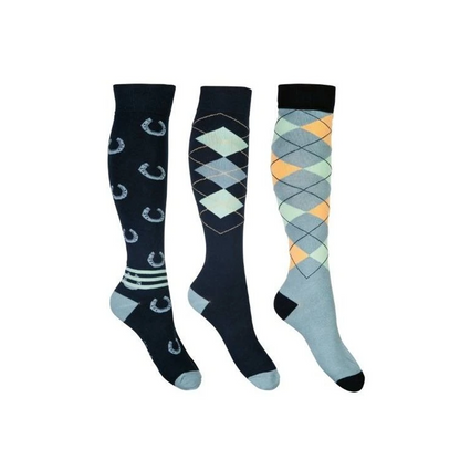 HKM Cardiff Riding Socks - 3 Pack