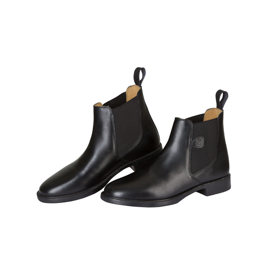Classic Leather Riding Half Boots - Equestrian Ankle Boots