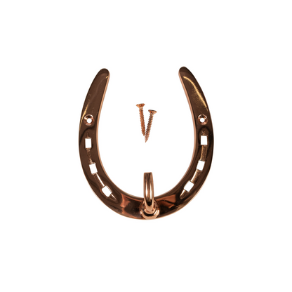 Brass Horseshoe Hook - Decorative Stable Hook