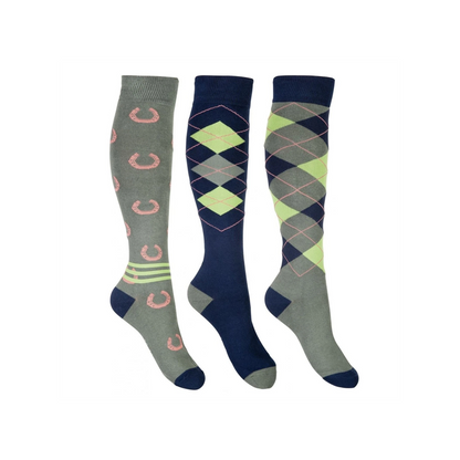 HKM Cardiff Riding Socks - 3 Pack