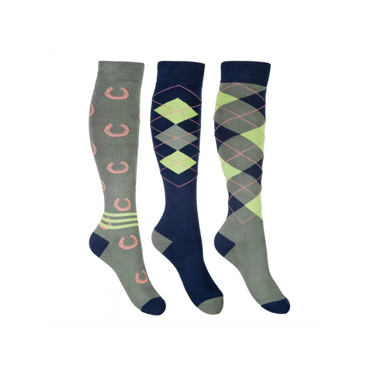 HKM Cardiff Riding Socks - 3 Pack