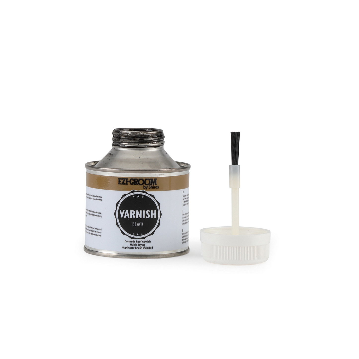 Shires EZI-GROOM Hoof Varnish Black - Horse Hoof Polish
