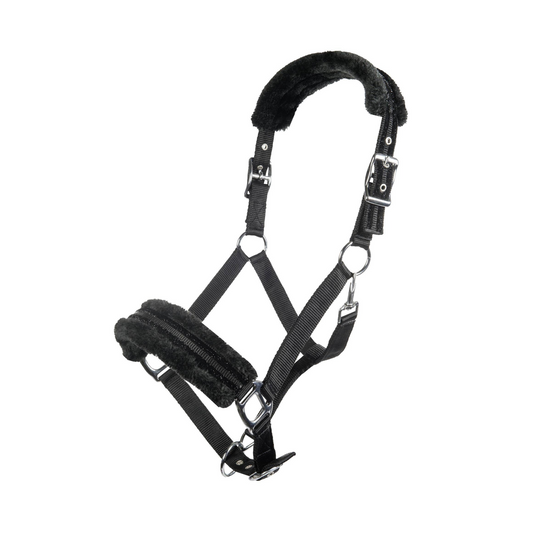 Glitter Nylon Head Collar with Polar Fleece - Soft Padded Horse Halter