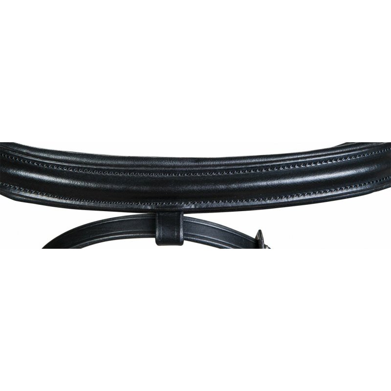 Maila Black Bridle Cob – Elegant Horse Bridle with Rhinestone Browband