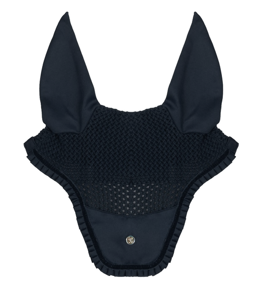 PS of Sweden Ear Bonnet – Ruffle Navy (Full)