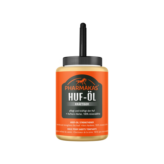 Pharmakas Pedocan Hoof Oil with Brush - Nourishing Horse Hoof Care 475ml