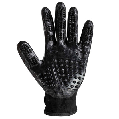 Horze Super Touch Grooming Gloves - Black