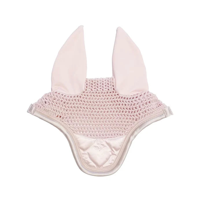 PS of Sweden Quilted Heart Ear Bonnet & Saddle Bundle Set (Whipped Pink)