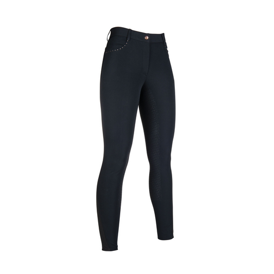Glamour Rosegold Riding Breeches - Elegant Silicone Seat Breeches