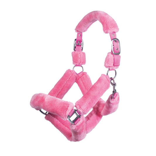 Teddy Fur Head Collar - Soft Padded Horse Headcollar