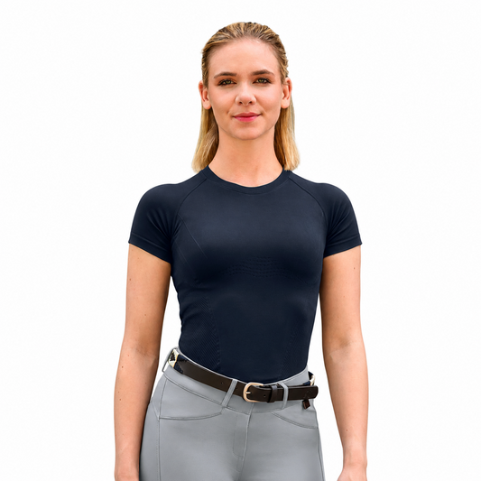 Siena 3D Knitted Technical Riding Shirt - Equestrian Base Layer
