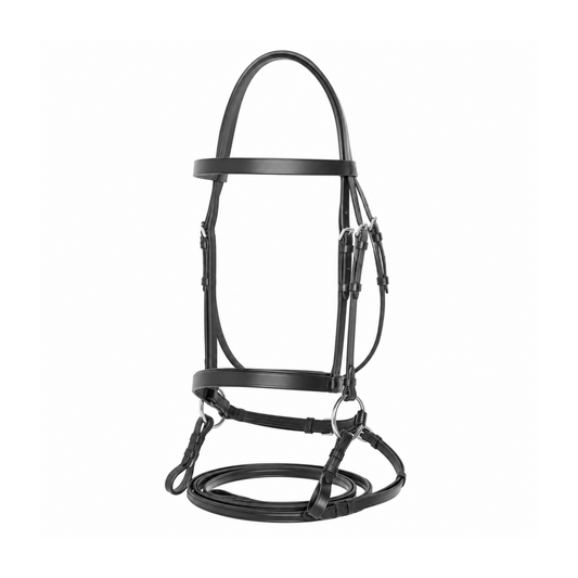 Shires Velociti GARA Plain Bridle - Leather Horse Bridle