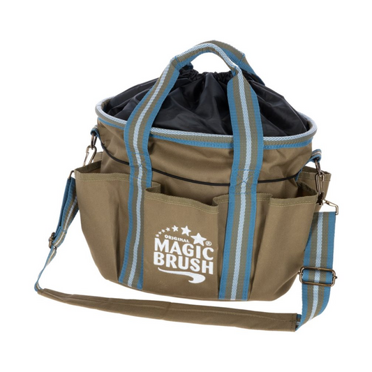 MagicBrush Grooming Bag - Horse Grooming Storage Bag (Walnut)